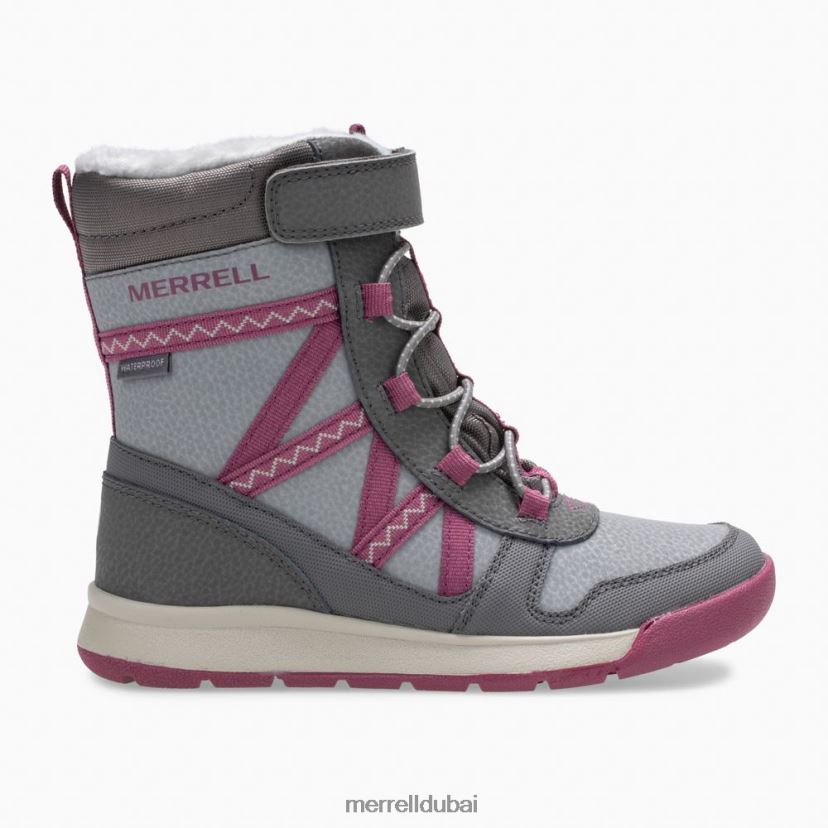 Merrell حذاء سنو كراش 2.0 المقاوم للماء (mk163129k) Z2ZJ821506 رمادي/توت