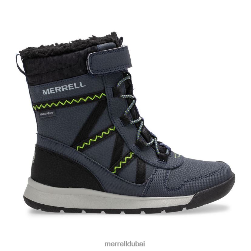 Merrell حذاء سنو كراش 2.0 المقاوم للماء (mk263127k) Z2ZJ821508 البحرية / الجير