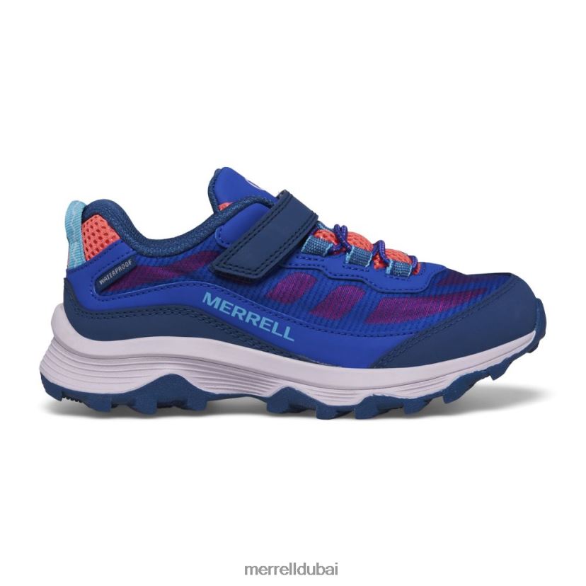 Merrell مكيف موآب منخفض السرعة ومقاوم للماء (mk166989) Z2ZJ821364 أزرق/توت/ترك