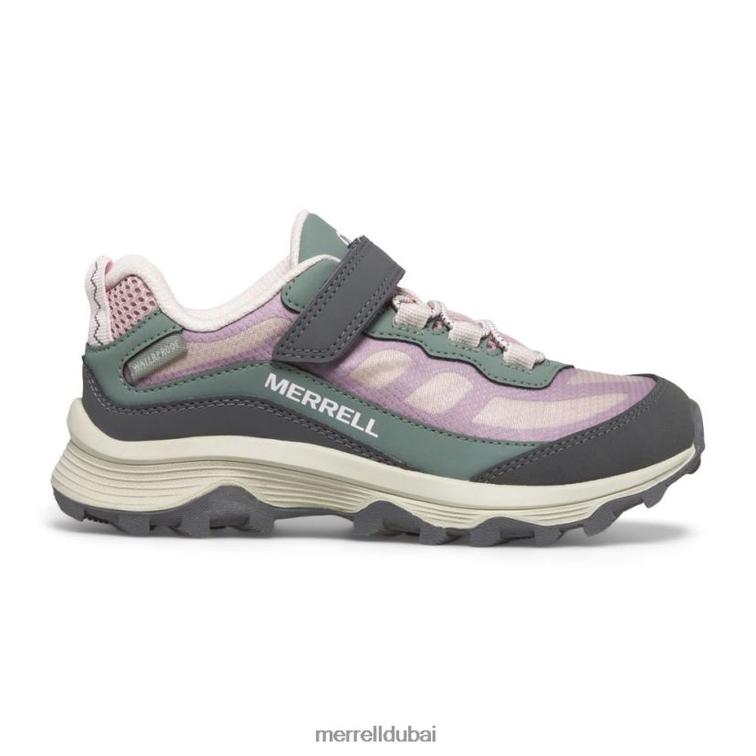 Merrell مكيف موآب منخفض السرعة ومقاوم للماء (mk167235) Z2ZJ821361 وردي مغبر/زيتوني