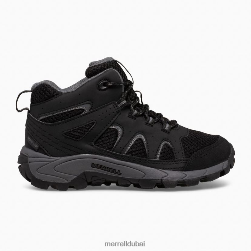 Merrell حذاء أوككريك برباط متوسط ​​الطول مقاوم للماء (mk265426) Z2ZJ821445 أسود/رمادي