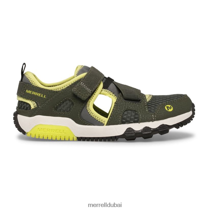 Merrell صندل هيدرو فري روم مونارك (mk265670k) Z2ZJ821501 الزيتون / الجير