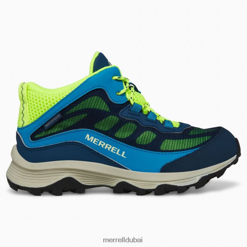 Merrell موآب سبيد ميد مقاوم للماء (mk266776) Z2ZJ821380 البحرية / مرحبا أي
