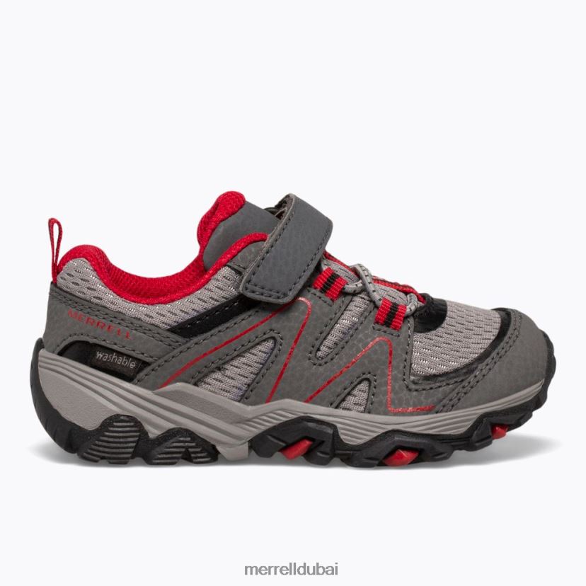 Merrell درب كويست الابن. (مل263182) Z2ZJ821348 رمادي / أحمر / أسود