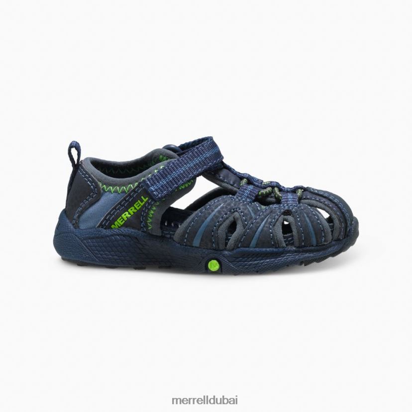 Merrell هيدرو جونيور. صندل (mt53375) Z2ZJ821407 البحرية / الخضراء