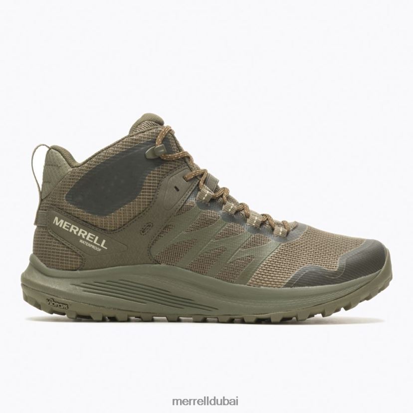 Merrell حذاء نوفا 3 ميد تكتيكي مقاوم للماء (j005053) Z2ZJ82383 زيتون