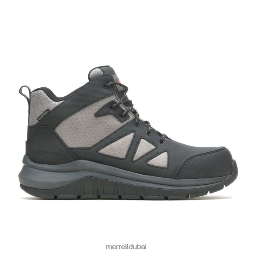 Merrell سرعة Fullbench متوسطة مقاومة للماء CF (j005025) Z2ZJ82689 أسود/فحمي