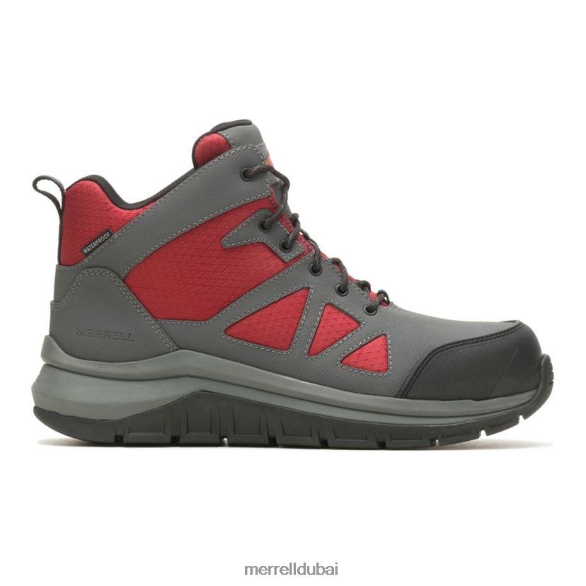 Merrell سرعة Fullbench متوسطة مقاومة للماء CF (j005027) Z2ZJ82688 الأسفلت/الداليا