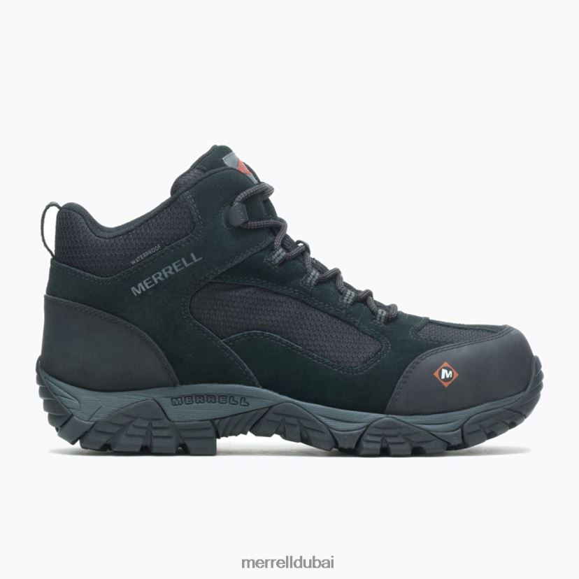 Merrell حذاء العمل مواب أونسيت متوسط ​​مقاوم للماء بمقدمة مدببة (j099509) Z2ZJ82433 أسود