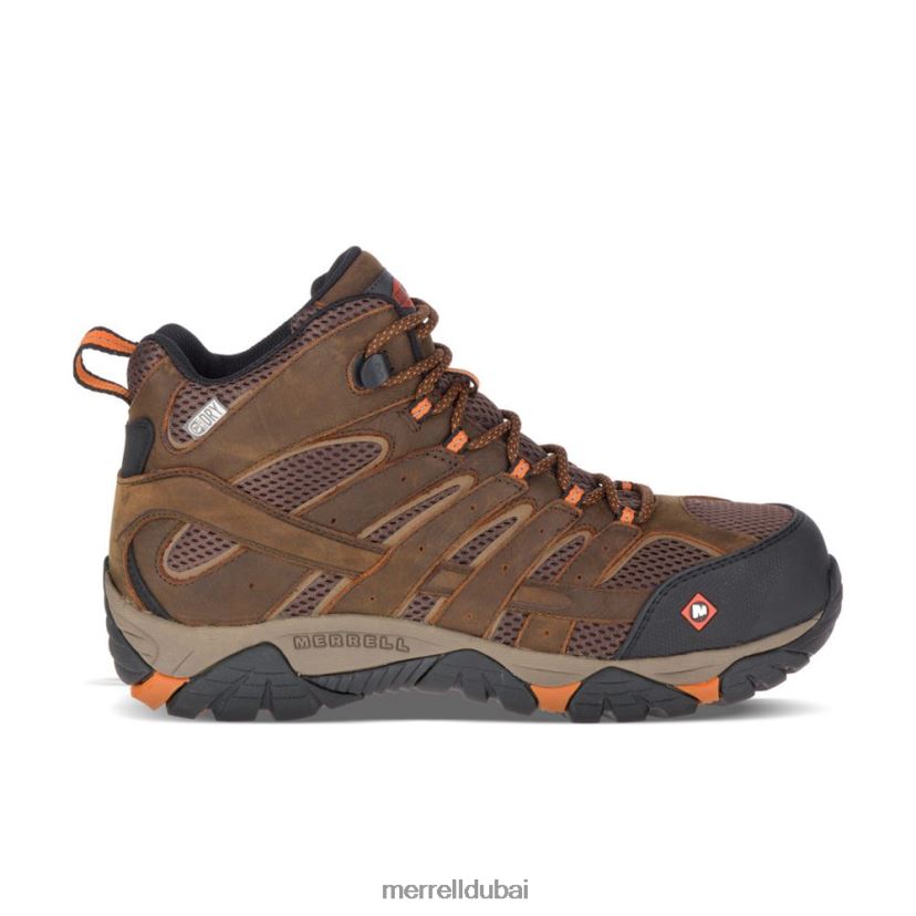 Merrell حذاء العمل مواب فيرتكس متوسط ​​مقاوم للماء بمقدمة مدببة (j11617) Z2ZJ82651 فخار