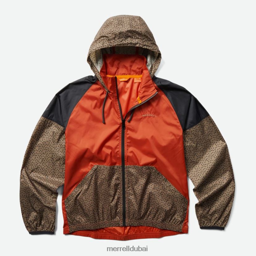 Merrell ألدر غلاف الرياح القابل للتعبئة (jms26322-933) Z2ZJ82775 لون الطين/البني الداكن