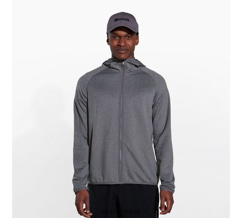 Merrell هودي جيوتكس بسحاب كامل (jms26325-059) Z2ZJ82550 هيذر الصخور