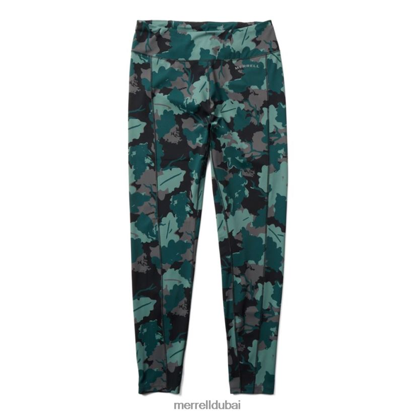 Merrell سروال للجري على الطرق (jwf26560-330) Z2ZJ821194 طباعة أوراق طحالب البحر